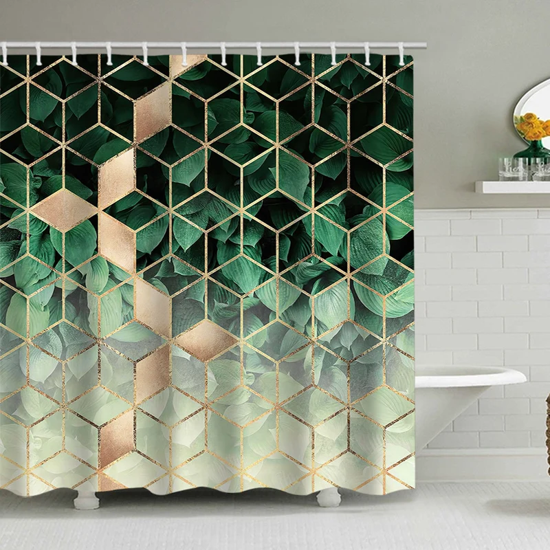 Strukturierter Mosaik-Duschvorhang Skanto