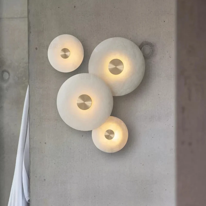 Moderne Alabaster Wandleuchte