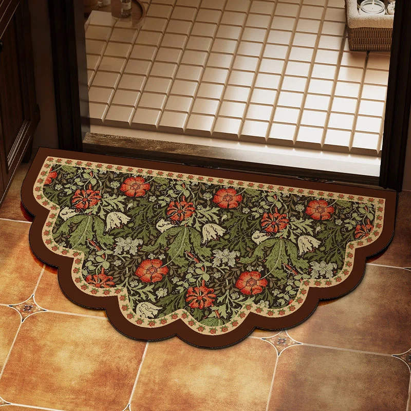 Elegante florale Design-Bereichsmatte