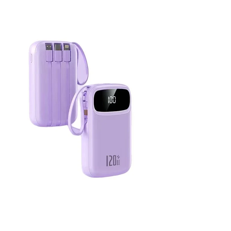 Tragbare Powerbank mit integriertem Multi-Kabel Skanto
