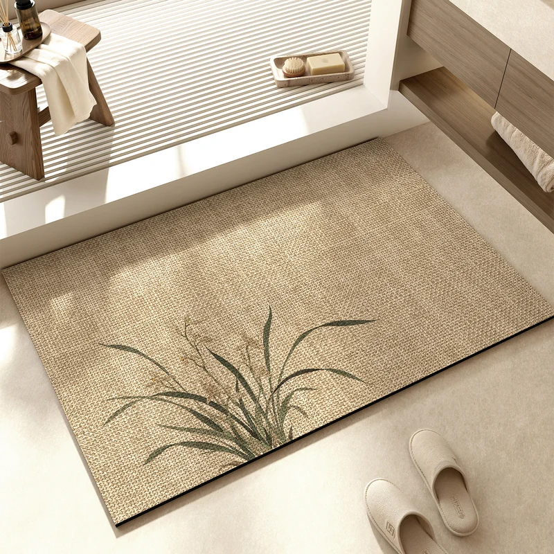 Dekorative florale Muster Badematte