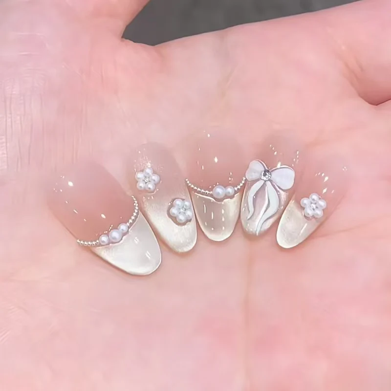Glänzendes Ombre Quadrat Press-On Nagelset