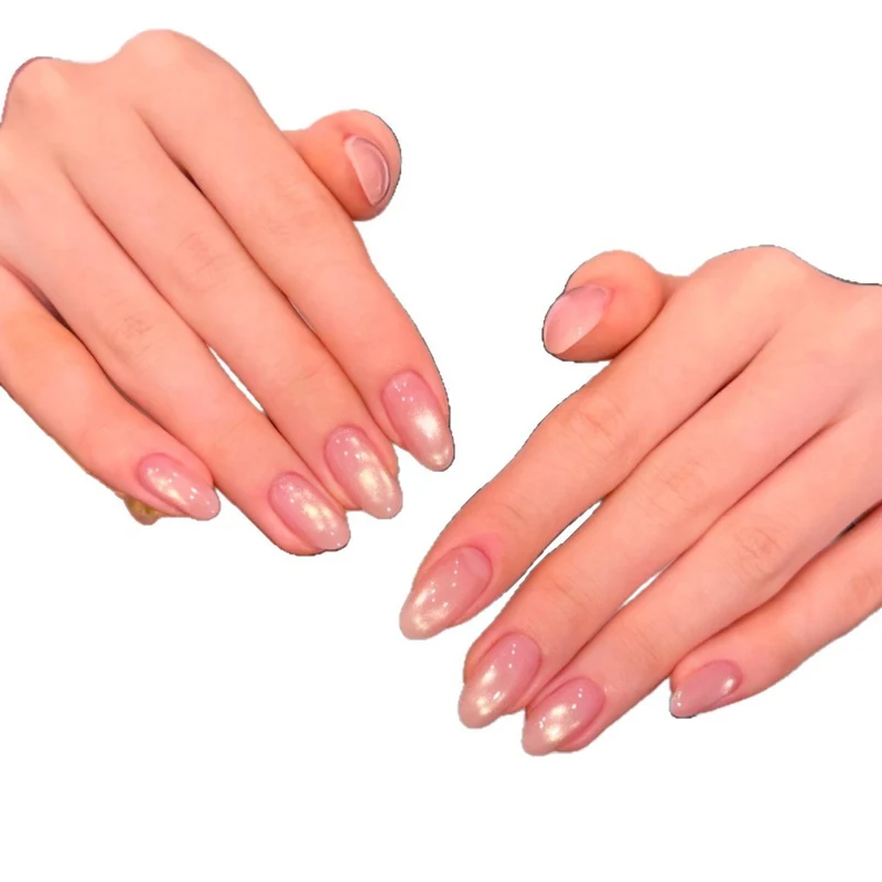 Glänzende Ombre Nagelverstärkungen