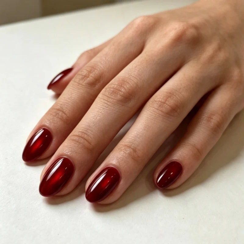Glänzende Ombre Nagelkunst Verlängerungen