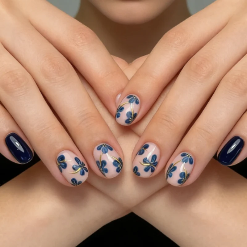 Glänzende Nagelkunstverzierungen