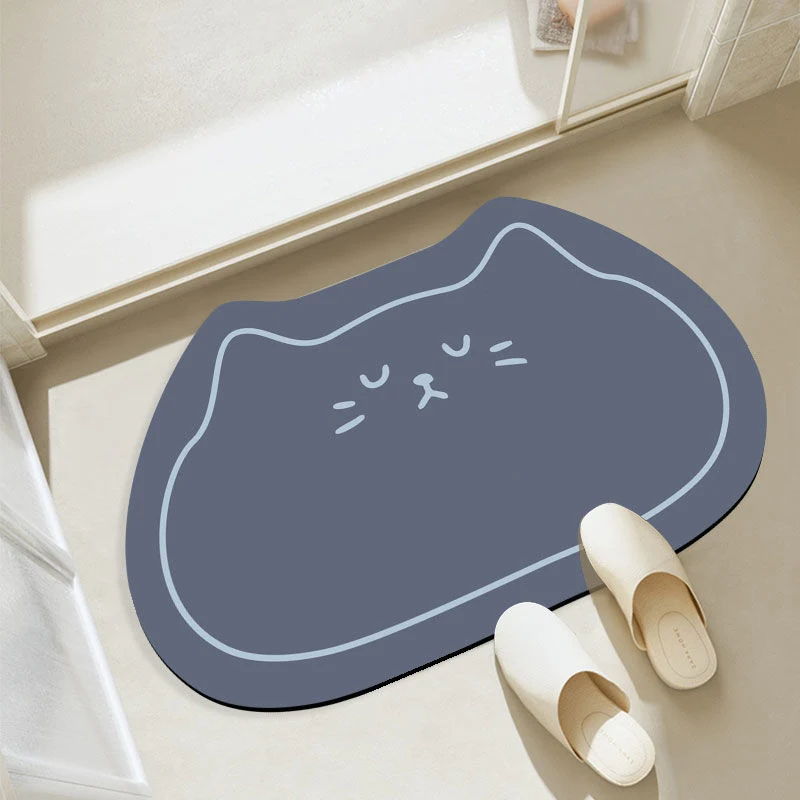 Katzenförmige Badmatte für Zuhause