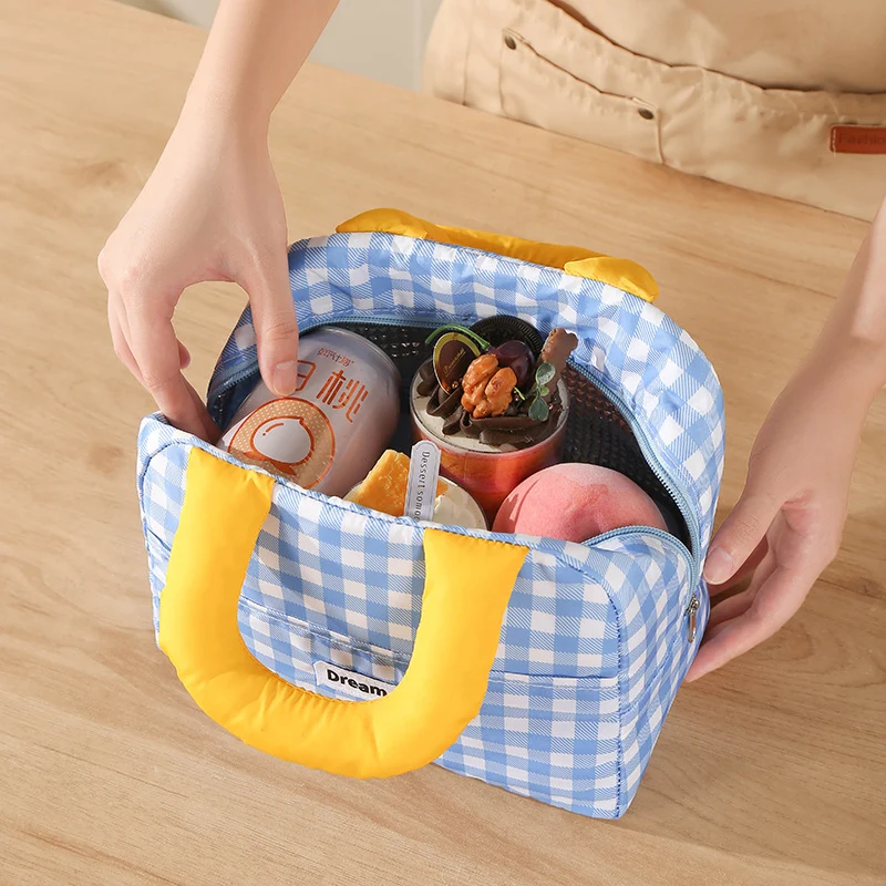 Isolierte Lunchtasche mit bunten Griffen Skanto