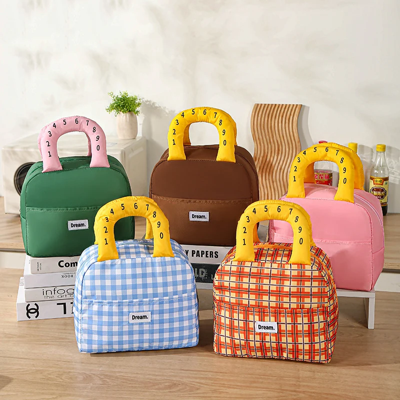 Isolierte Lunchtasche mit bunten Griffen Skanto