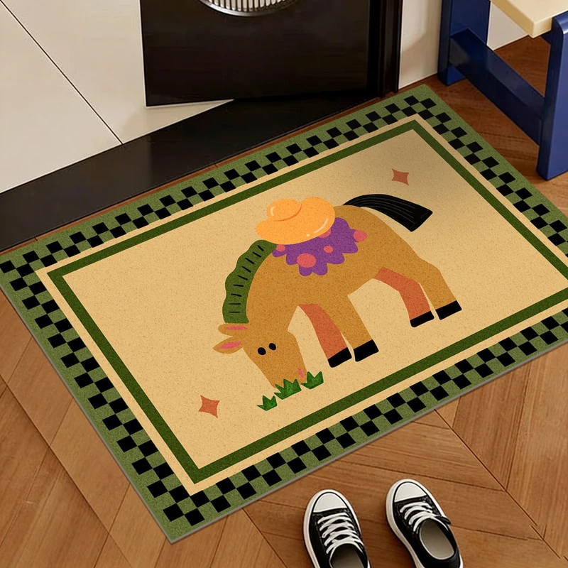 Dekorative Pony-Themen Eingangsmatte