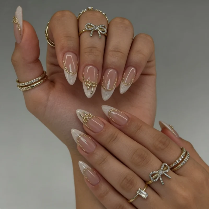 Elegantes Stiletto-Nägel-Kunst-Set