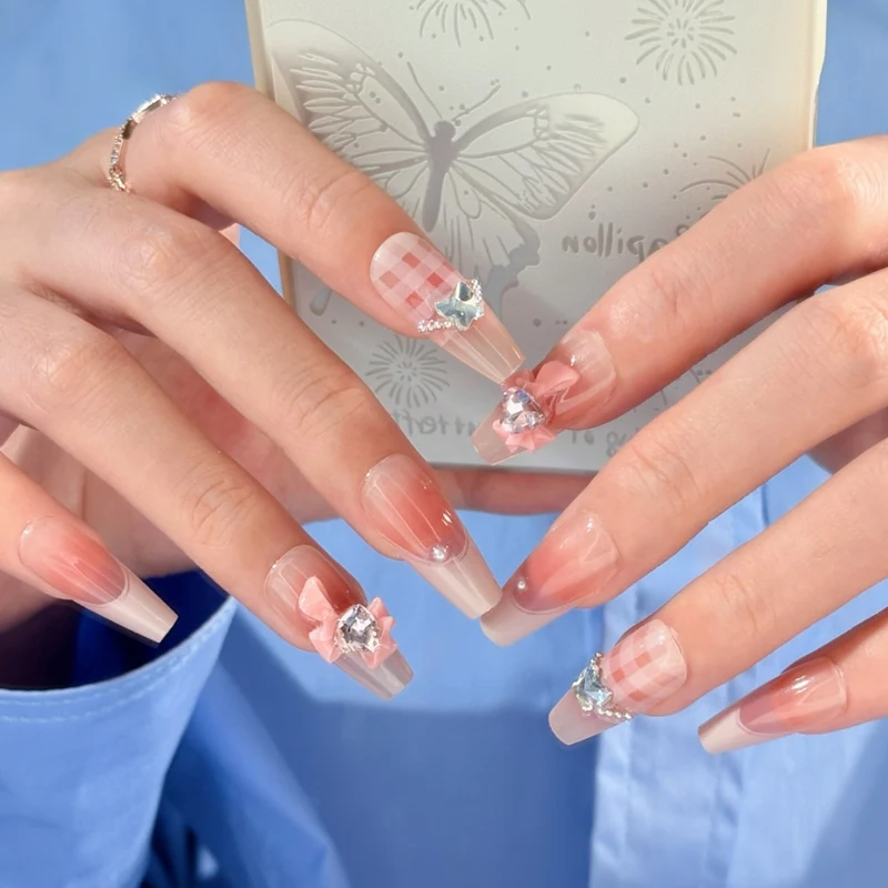 Elegante Stiletto-Nagelkunst-Verstärkungen
