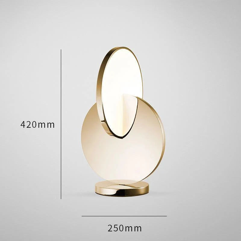 Künstlerische Tischlampe mit geometrischem Design