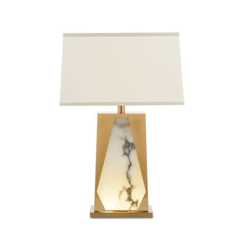 Dekorative Tischlampe mit elegantem Alabasterdesign