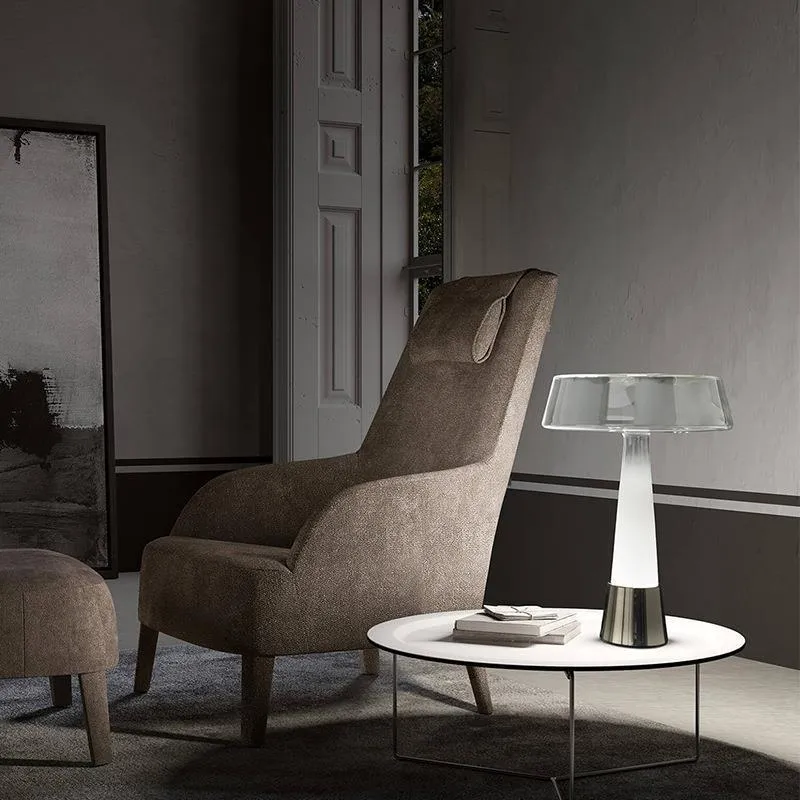 Zeitgenössische Glastischlampe