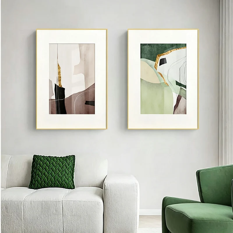 Moderne abstrakte gerahmte Wandkunst