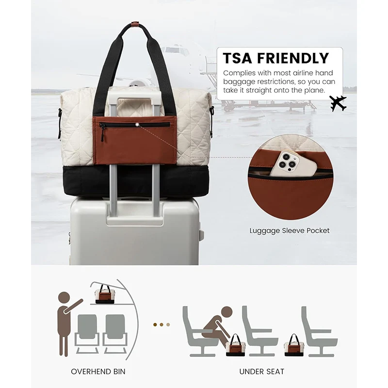 Praktische Reisetasche mit abnehmbarer Kosmetiktasche Skanto
