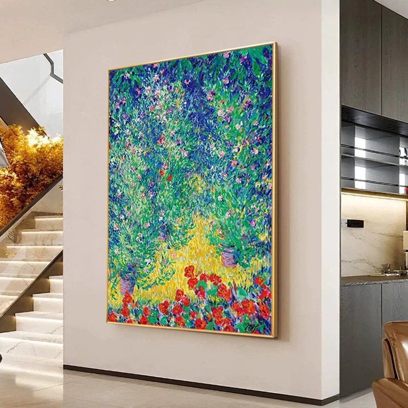 Impressionistische Seerosen Leinwandkunst