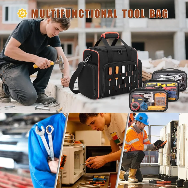 Multifunktionale Werkzeugtasche mit transparenten Abschnitten Skanto