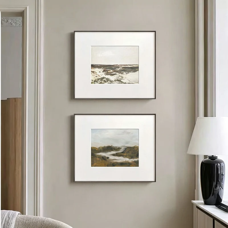 Gerahmter Landschaft Leinwand Kunstdruck