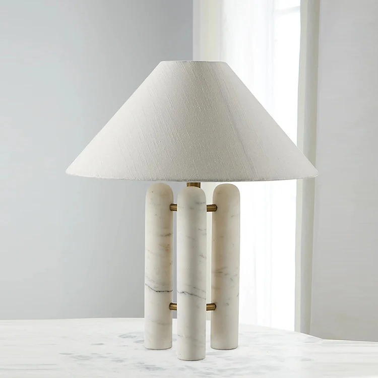 Zeitgenössische Marmor-Akzent-Tischlampe