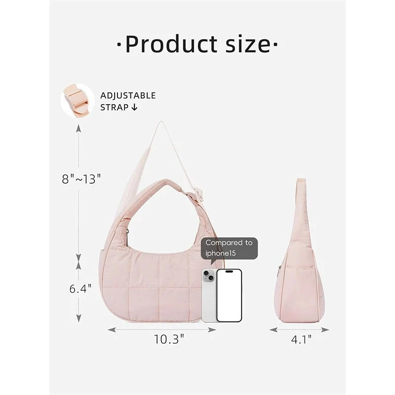 Moderne gepolsterte Schultertasche Skanto