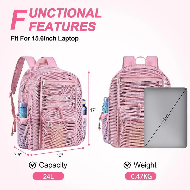 Luftiger Mesh-Rucksack Skanto