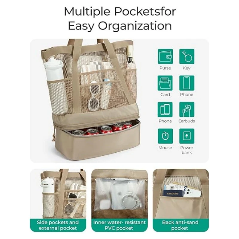 Kühltasche mit multifunktionalen Fächern Skanto