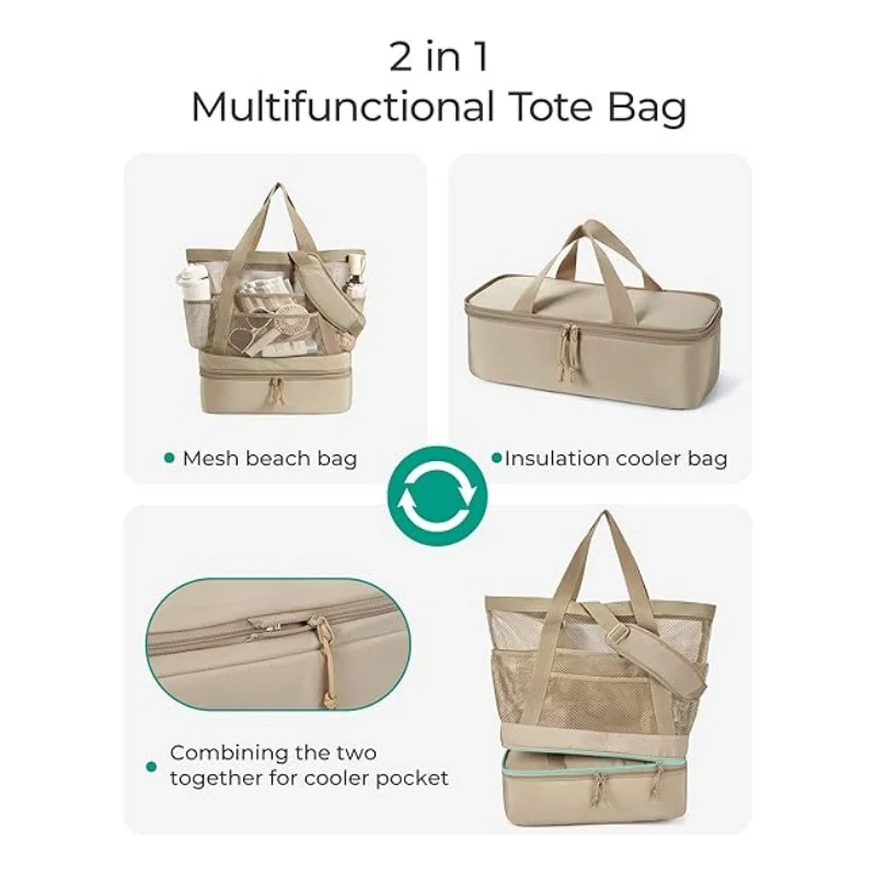 Kühltasche mit multifunktionalen Fächern Skanto