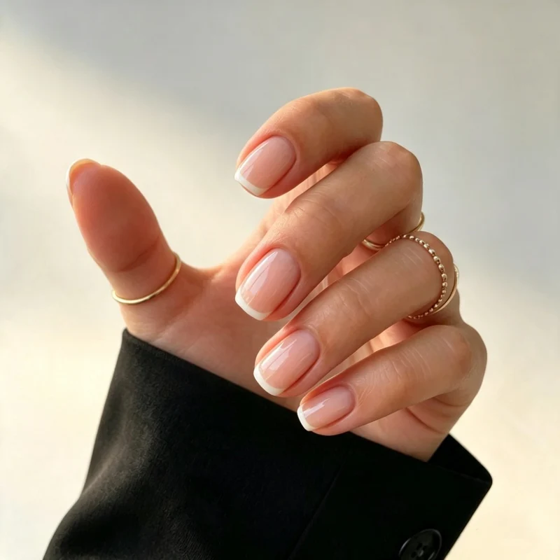 Klassische französische Spitzen Nagelkunstverlängerungen