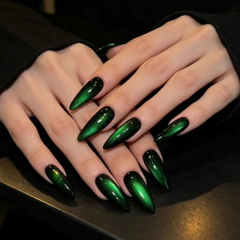 Cat Eye Stiletto Nagelverlängerungen