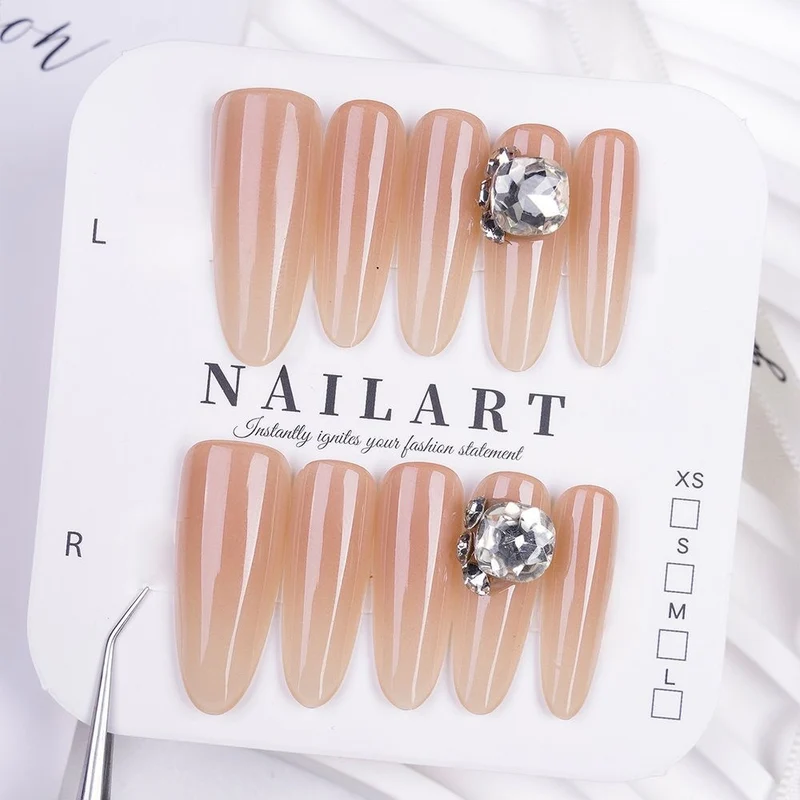 Schmetterling-inspirierte Stiletto Press-On Nägel