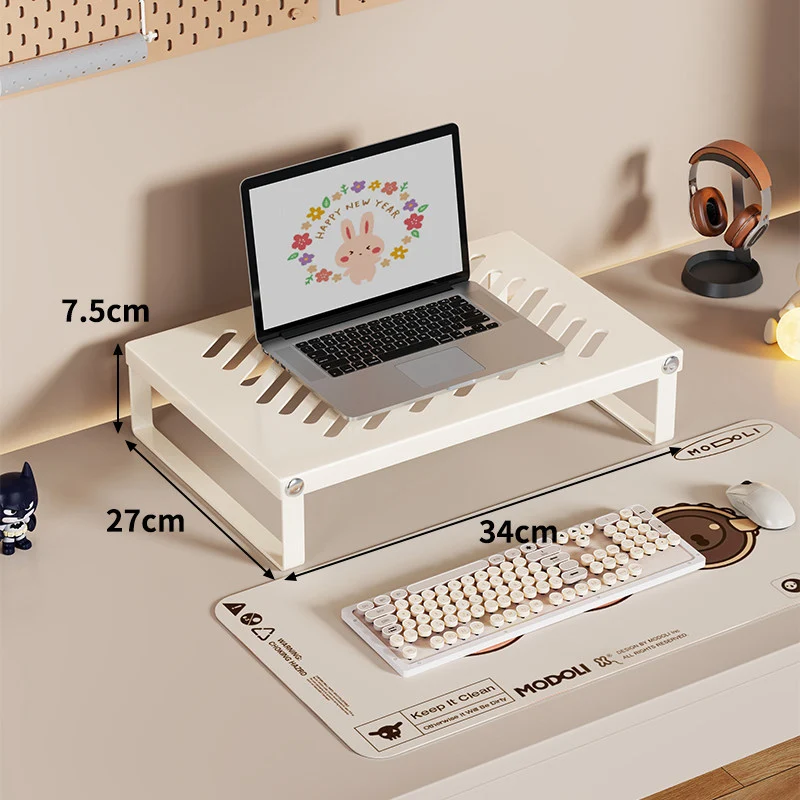 Ergonomischer belüfteter Metall-Laptop-Ständer mit Untertisch-Speicher
