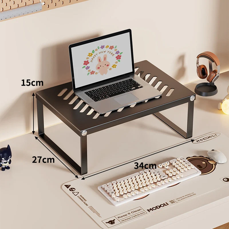 Ergonomischer belüfteter Metall-Laptop-Ständer mit Untertisch-Speicher