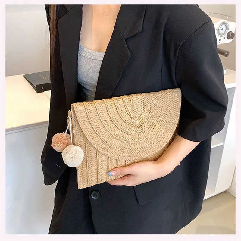 Stilvolle handgefertigte Clutch aus Naturmaterial Skanto