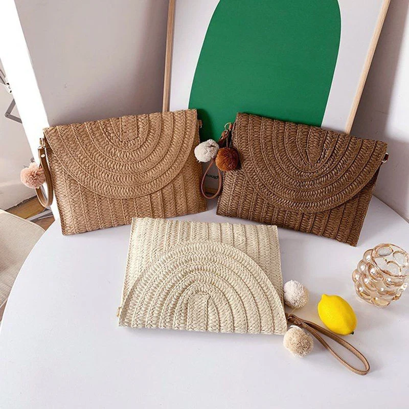 Stilvolle handgefertigte Clutch aus Naturmaterial Skanto