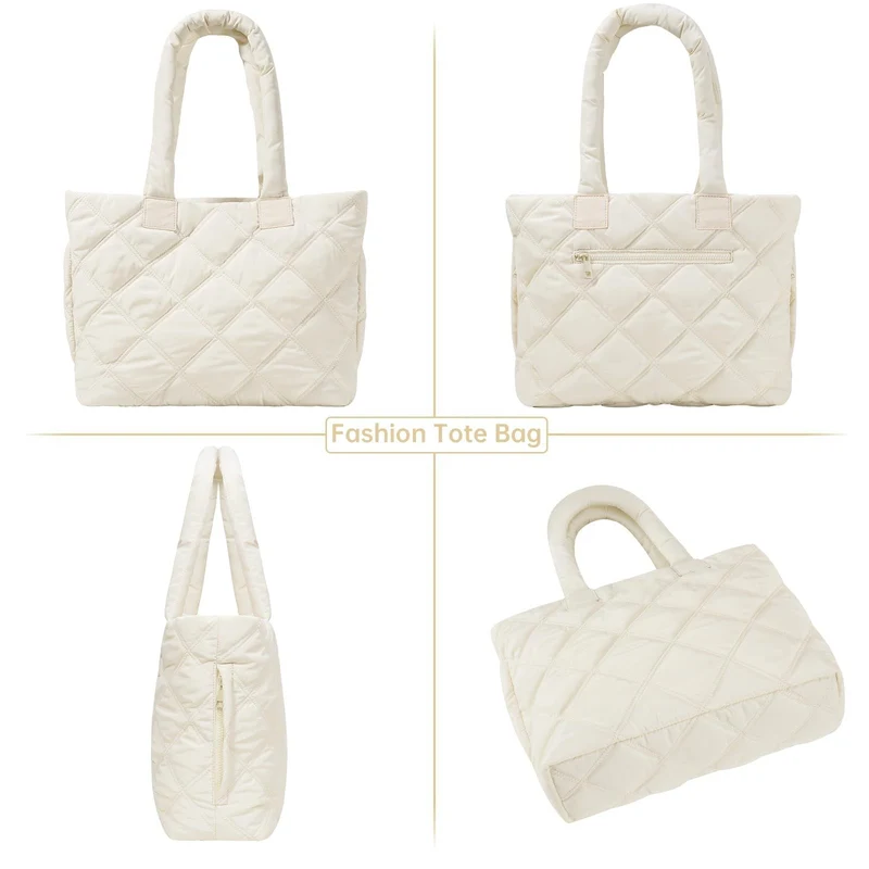 Gesteppte Shopper-Tasche Skanto