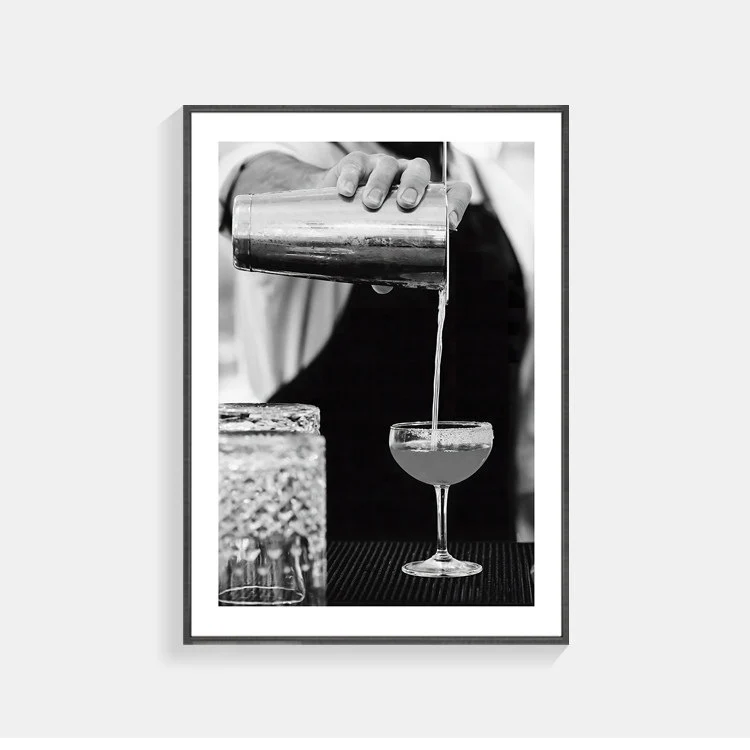 Vintage Inspirierte Gerahmte Kunstdruck