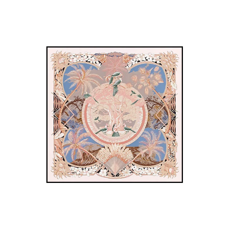 Elegante Floral Seidenschal
