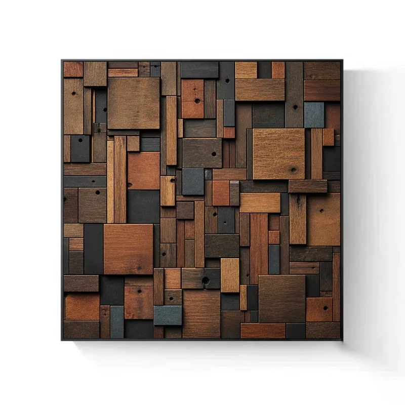 Holz Kubismus Wandkunst