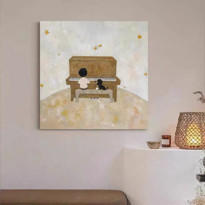 Verspielt Sternen Kinder Wandkunst