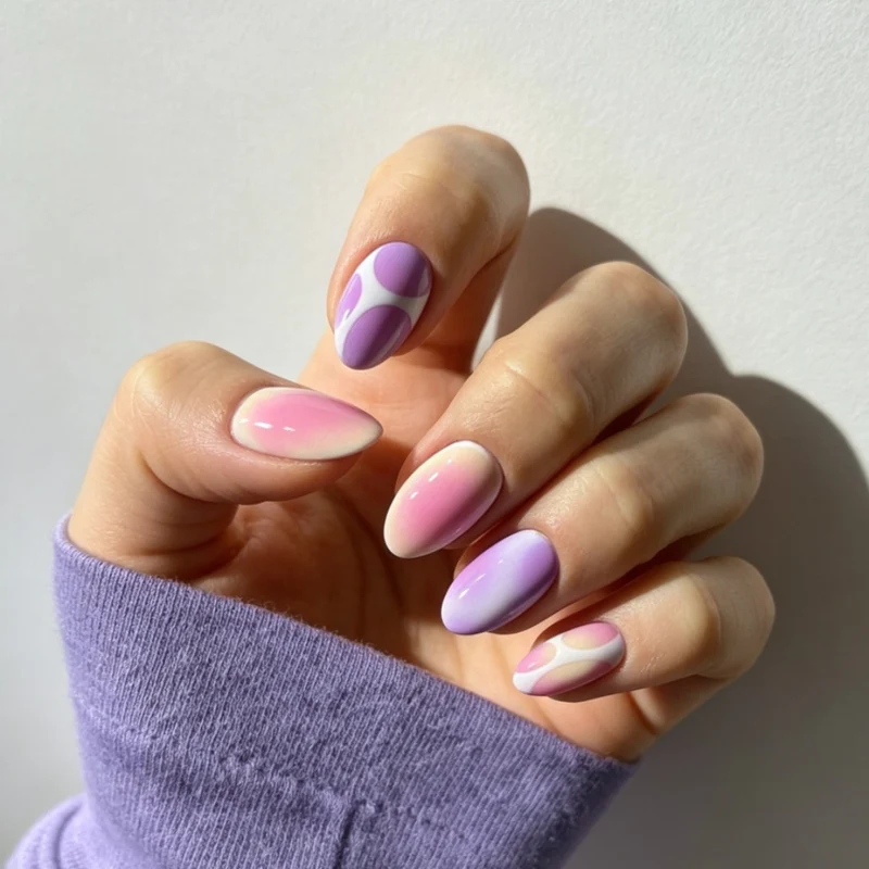 Künstlerisches Gradient-Nagel-Set