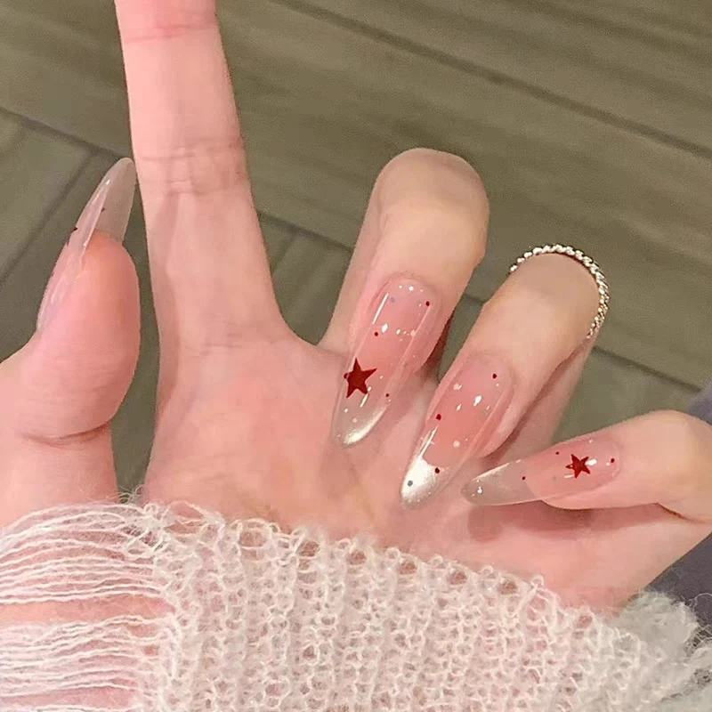 Künstlerisches Floral Press-On Nagel Set