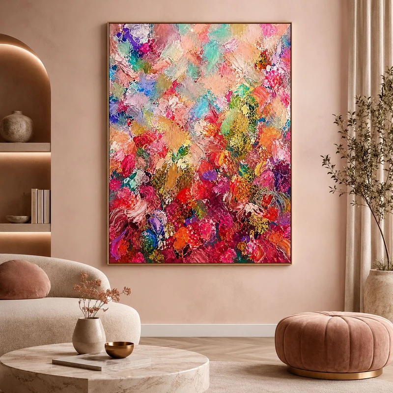 Dekorative florale Leinwandkunst