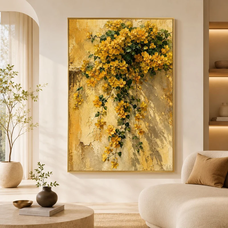 Dekorative florale Leinwandkunst