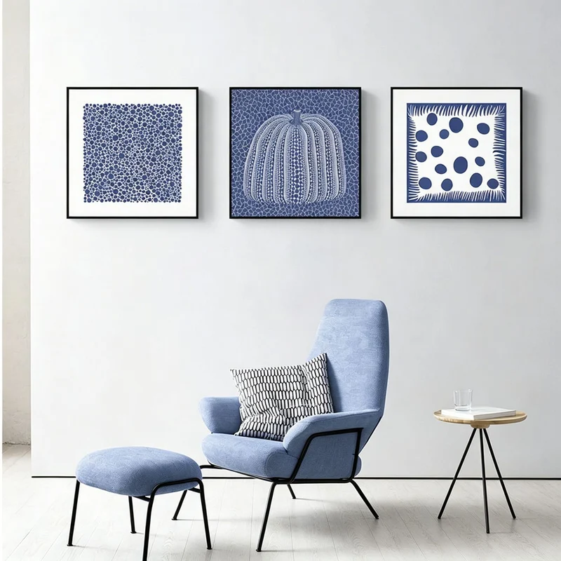 Zeitgenössische abstrakte Kürbis-Leinwandkunst