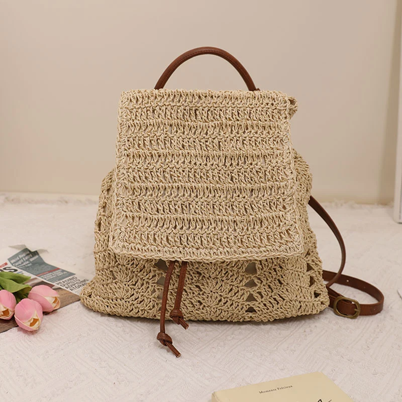 Rucksacktasche aus handgefertigtem Naturmaterial Skanto