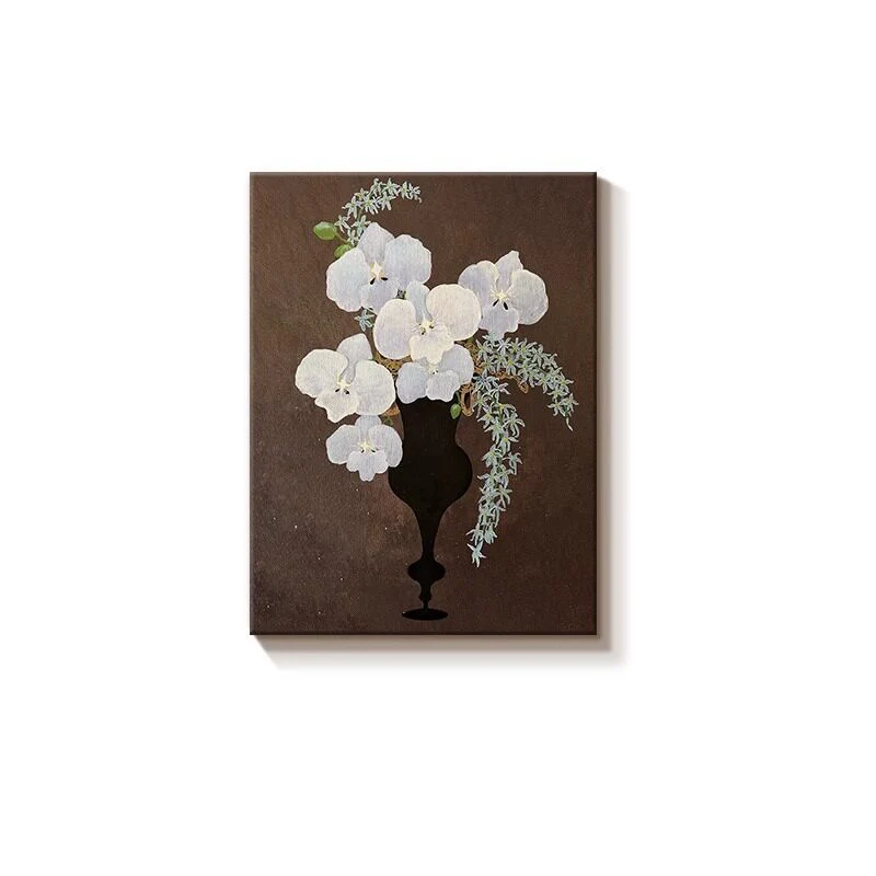 Elegante Orchideen Blumencanvas Kunstwerk