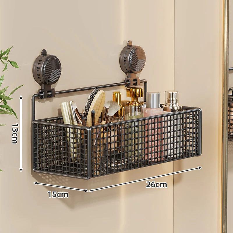 Saug-Montage Vertikales Mesh Kosmetik- & Toiletten-Organizer