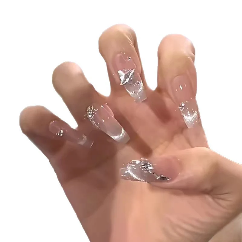 Künstlerisches dekoratives Press-On-Nagelset