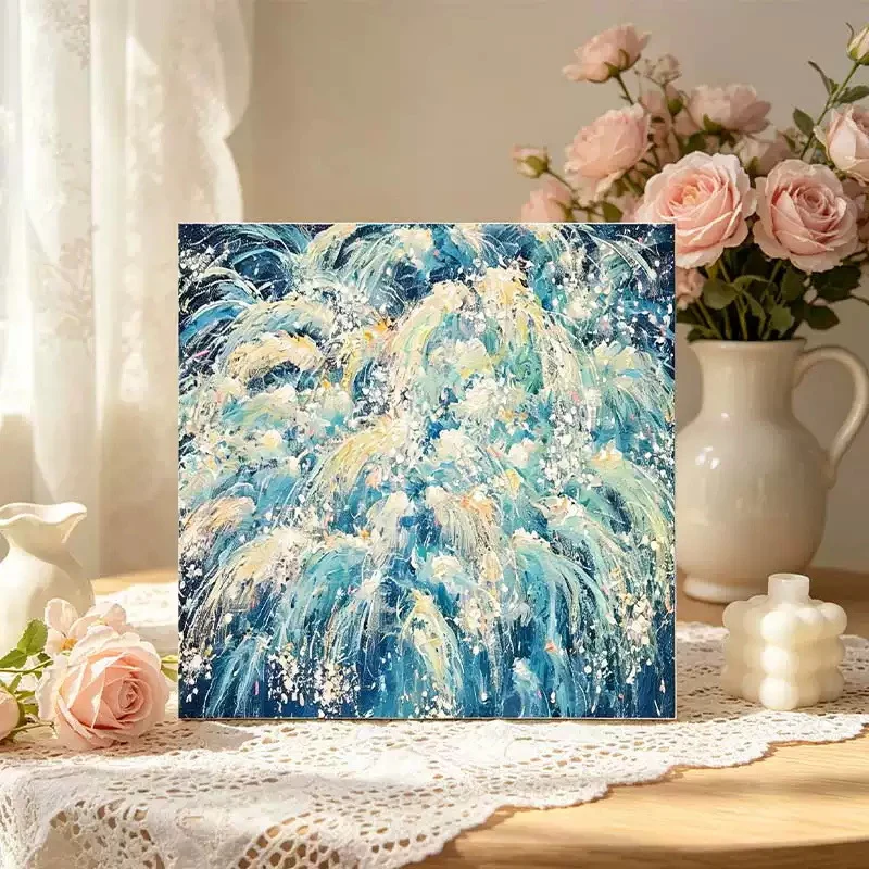 Farbenfrohe Abstrakte Leinwandkunst